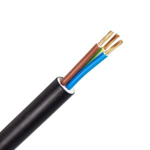YMz1Kf / RZ1-K / N2XH flex kabel 0,6-1kV 3G1,5 mm2 zwart (B2ca) (B2ca-s1ad1a1) (Ring 100 mtr)