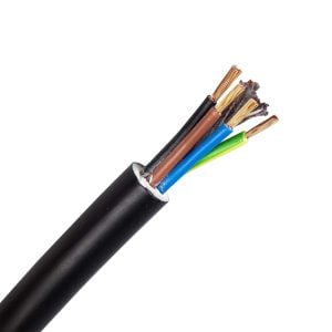 YMz1Kf / RZ1-K / N2XH flex kabel 0,6-1kV 5G2,5 mm2 zwart (B2ca) (B2ca-s1ad1a1) (Haspel 500 mtr)