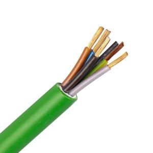 RZ1-K kabel 5G1,5 mm2 groen (zonder CPR, op=op) (Haspel 500 mtr)