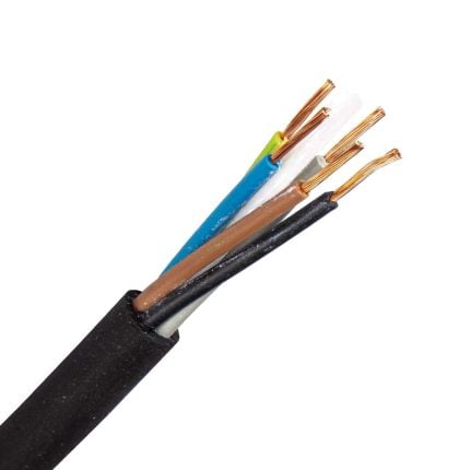 RTPR kabel 5G0,75 mm2 zwart (Haspel 500 mtr)
