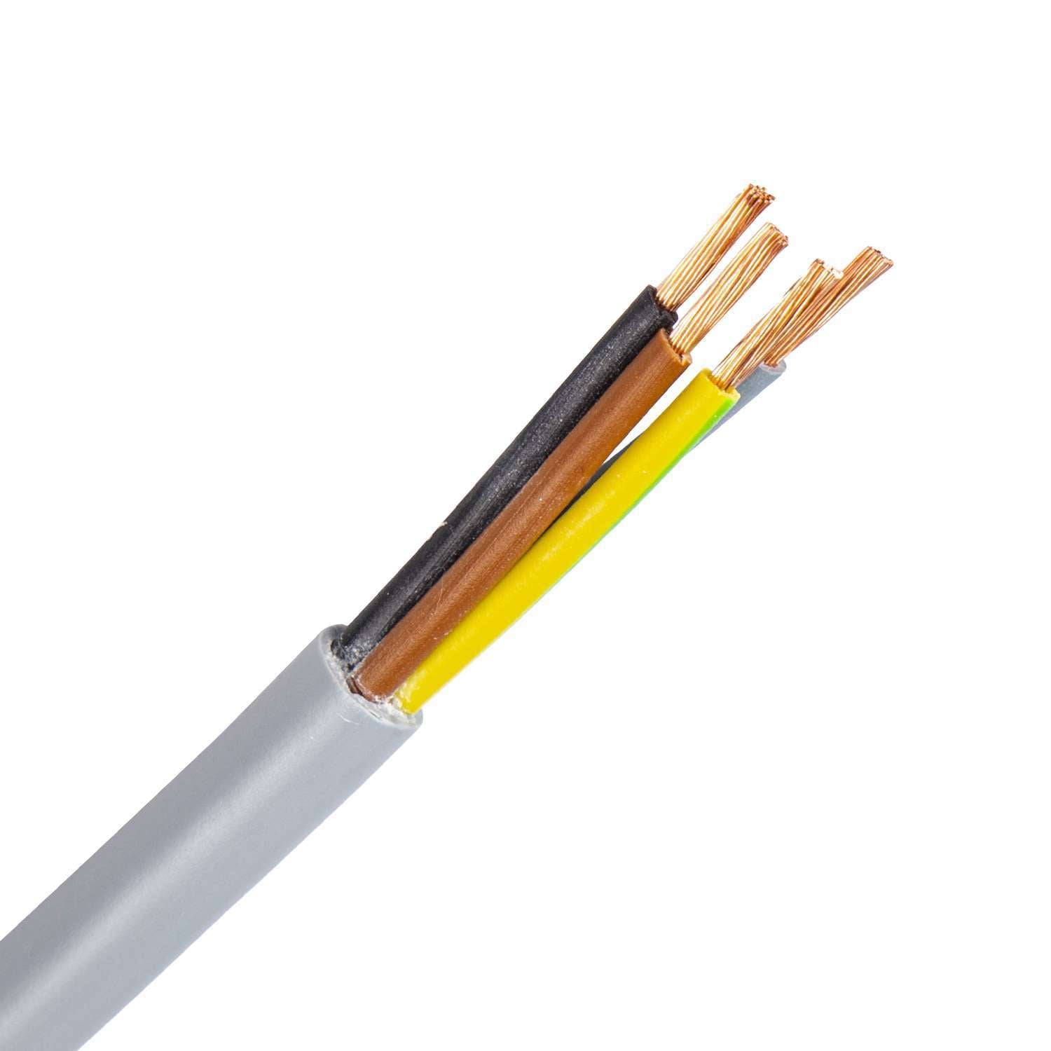 1365.4G60GH/ECA FLEX-JB kabel (YSLY-JB) 4G6,0 mm2 grijs (Eca) (Haspel 500 mtr)
