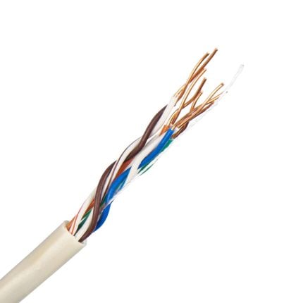 Cat6 U/UTP LSZH netwerkkabel massief 4X2X23 AWG grijs (Eca) (Ring 200 mtr)