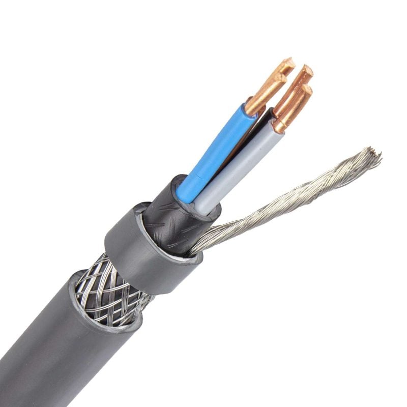 VG-YMvK-as kabel 4X10,0/10,0 mm2 grijs (Dca-s2d2a3) (1 mtr)