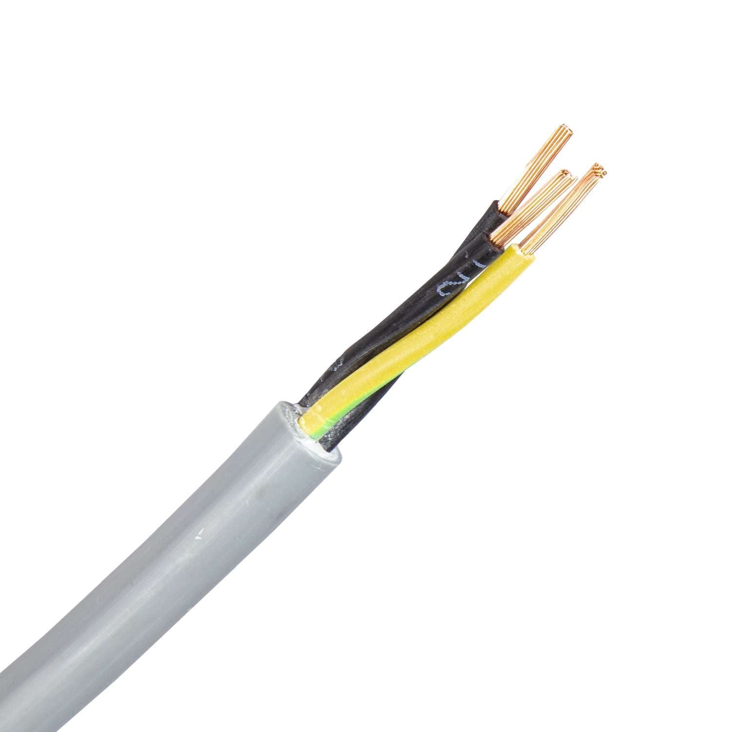1425.3G075GR/CCA HSLH-JZ kabel 3G0,75 mm2 grijs (Cca) (Ring 100 mtr)