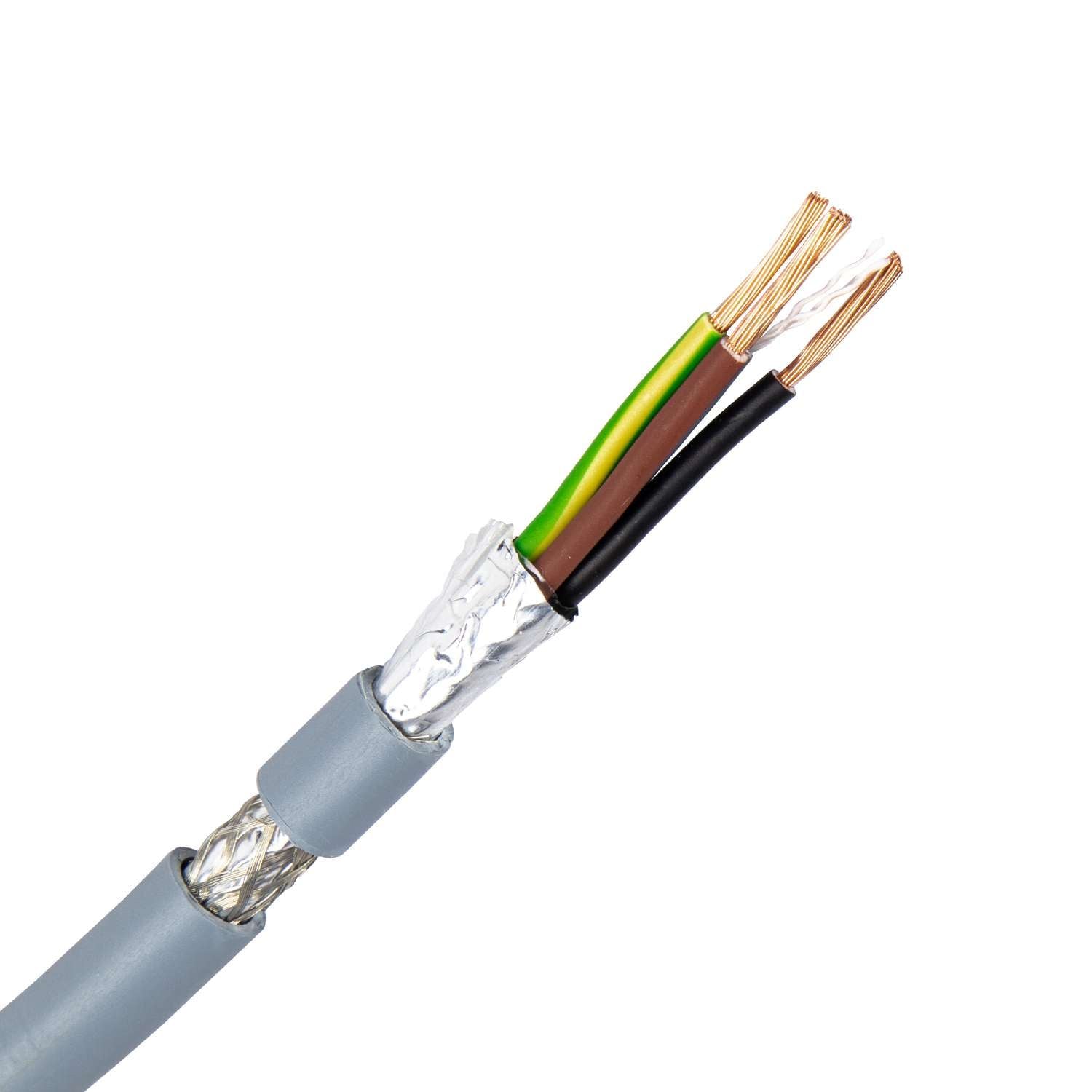 1457.4G15GH-D LiYCY-JB EMC kabel 4G1,5 mm2 grijs (Cca) (Haspel 500 mtr)
