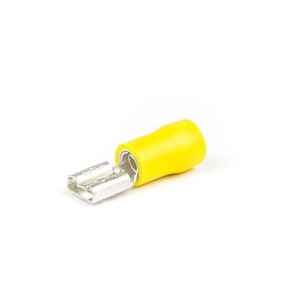 Vlakstekerhuls 4,8X0,5 mm geel (Zak 500 stuks)