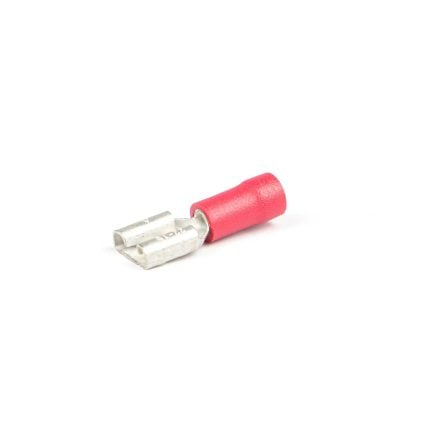 Vlakstekerhuls 2,8X0,5 mm rood (Zak 1000 stuks)