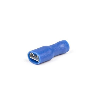 Vlakstekerhuls volledig geïsoleerd 2,8X0,8 mm blauw (Zak 1000 stuks)