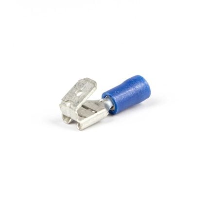 Vlakstekerhuls aftakking 6,3X0,8 mm blauw (Zak 1000 stuks)