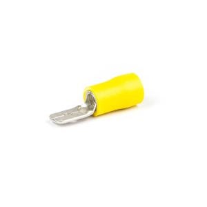 Vlaksteker 6,3X0,8 mm geel (Zak 500 stuks)