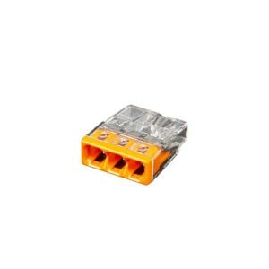 WAGO lasklem serie 2273 3 polig oranje (Doosje 100 stuks)
