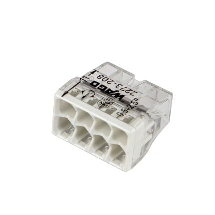 WAGO lasklem serie 2273 8 polig grijs (Doosje 50 stuks)