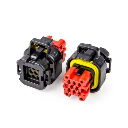 AMPSEAL connector socket behuizing assembly SLD sealed COD 1 8P zwart (64 stuks)