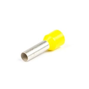Adereindhuls geïsoleerd 0,25X6 mm geel (Zakje 500 stuks)