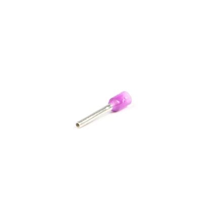 Adereindhuls geïsoleerd 0,25X8 mm paars (Zakje 500 stuks)